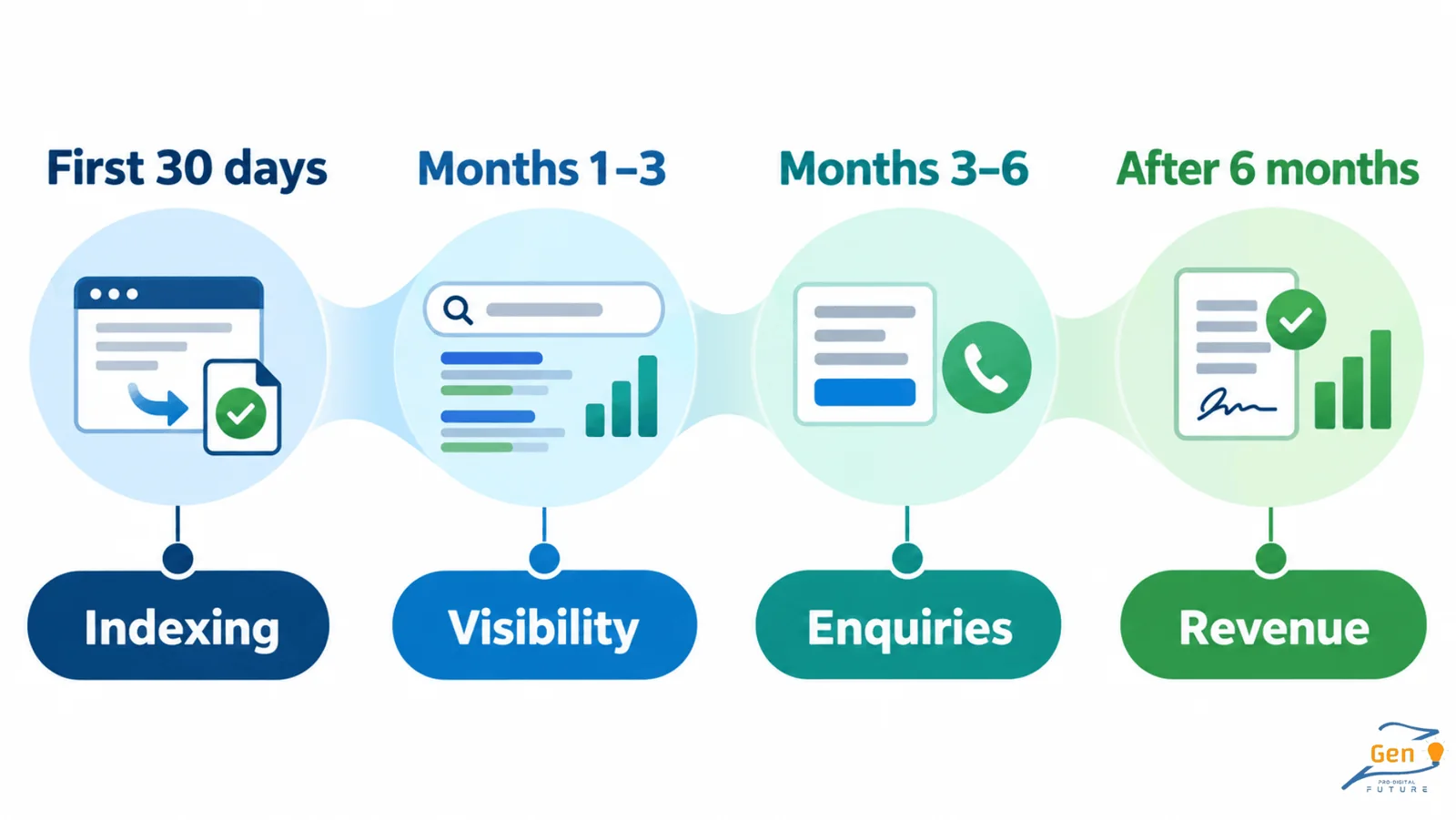 When the signs your SEO is working usually appear timeline
