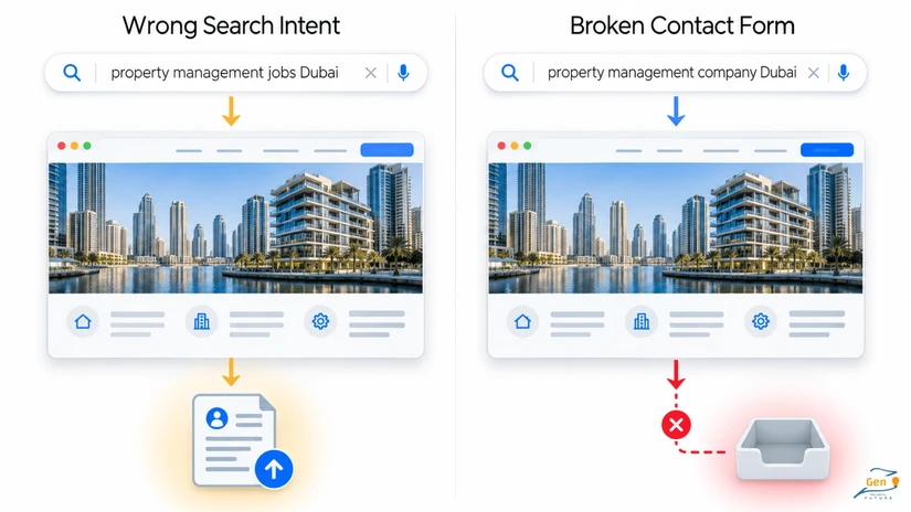 search intent and contact form checks before hiring an seo agency or in house seo