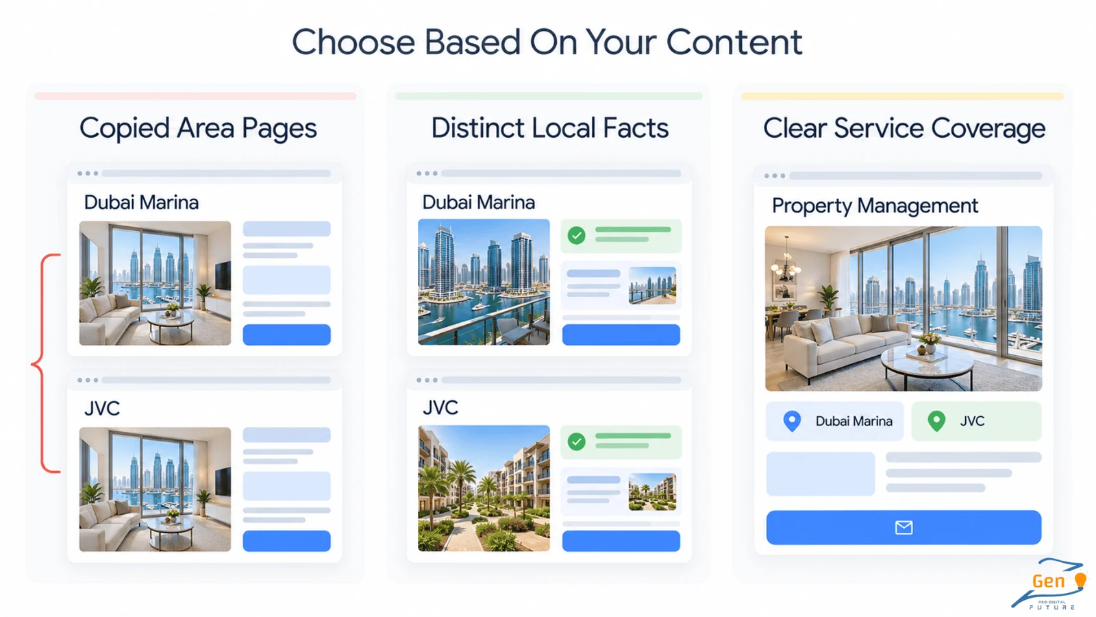 when a dubai community page helps service business seo