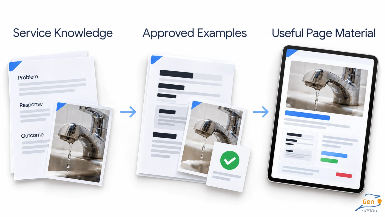 service knowledge and examples to give an seo specialist