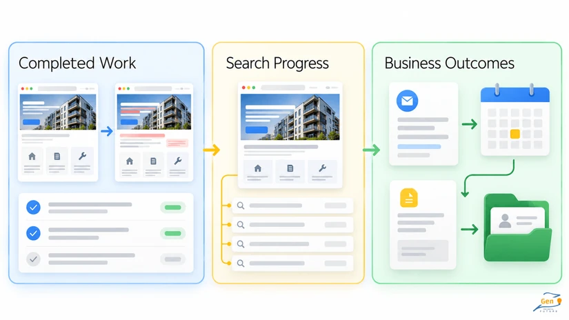 seo agency vs in house seo reports on completed work search progress and outcomes