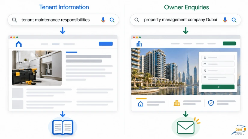 tenant searches and owner enquiries when judging seo results instead of negative seo
